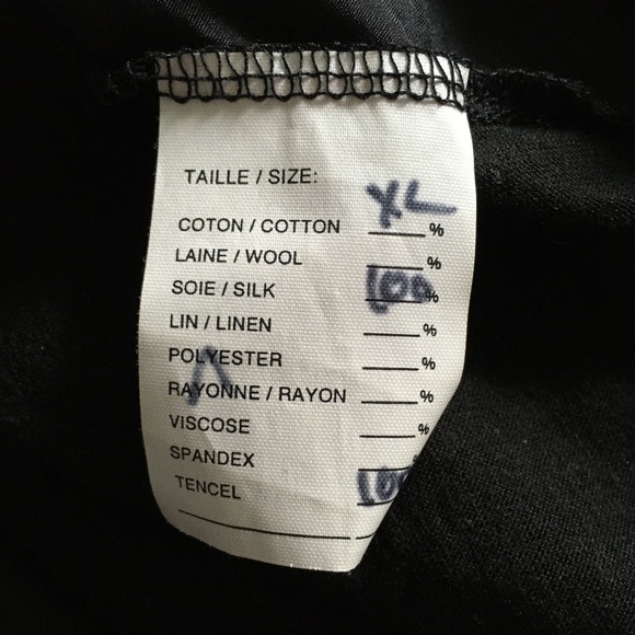 VERONIQUE MILJKOVITCH Black Silk Textured Front Top XL - Picture 3 of 5